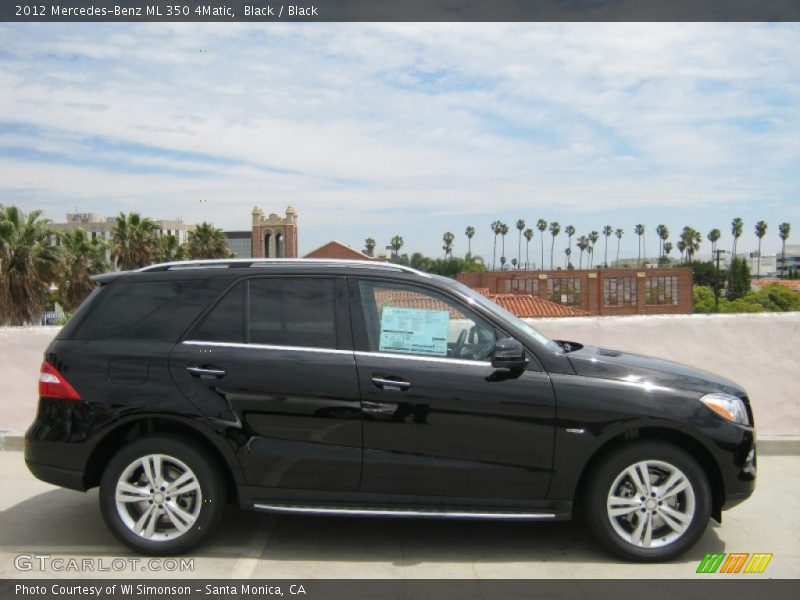 Black / Black 2012 Mercedes-Benz ML 350 4Matic