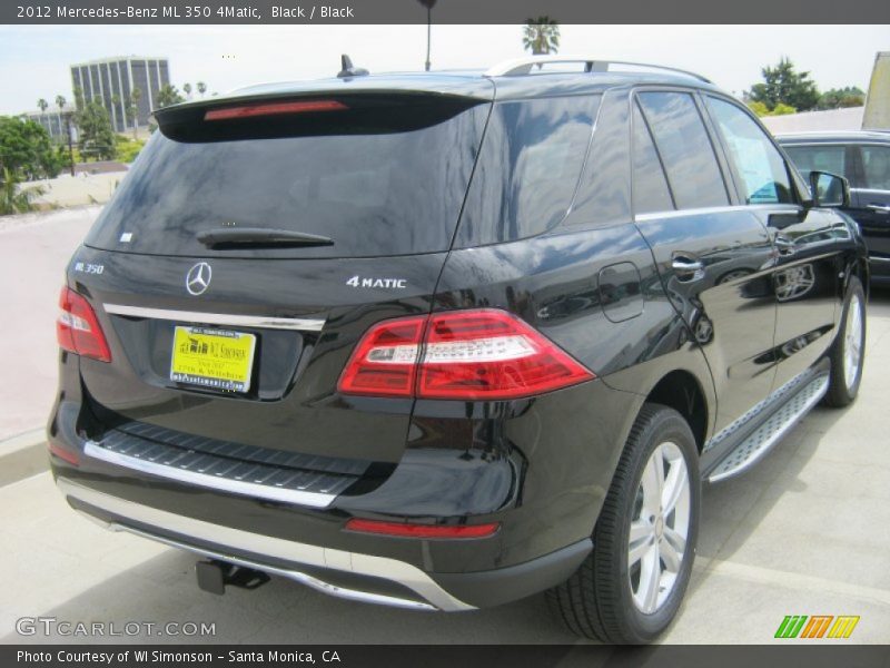Black / Black 2012 Mercedes-Benz ML 350 4Matic