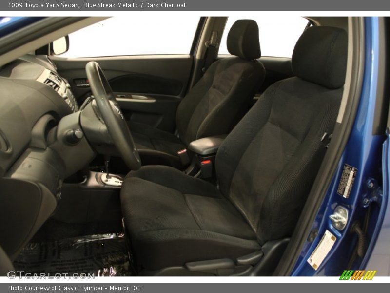 Blue Streak Metallic / Dark Charcoal 2009 Toyota Yaris Sedan