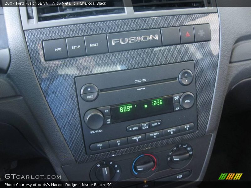 Alloy Metallic / Charcoal Black 2007 Ford Fusion SE V6