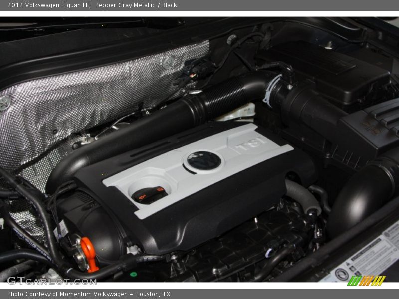 Pepper Gray Metallic / Black 2012 Volkswagen Tiguan LE