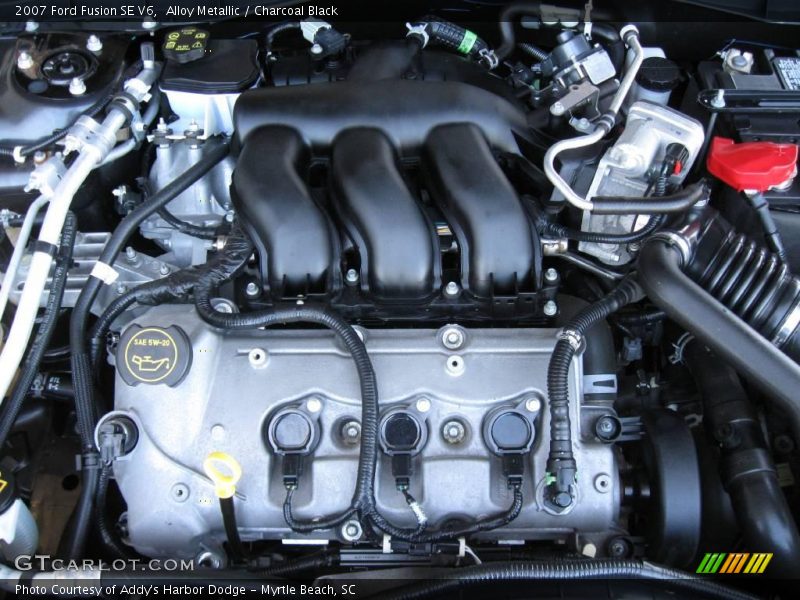 Alloy Metallic / Charcoal Black 2007 Ford Fusion SE V6