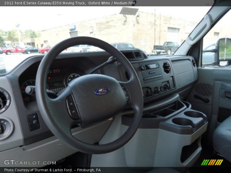 Oxford White / Medium Flint 2012 Ford E Series Cutaway E350 Moving Truck