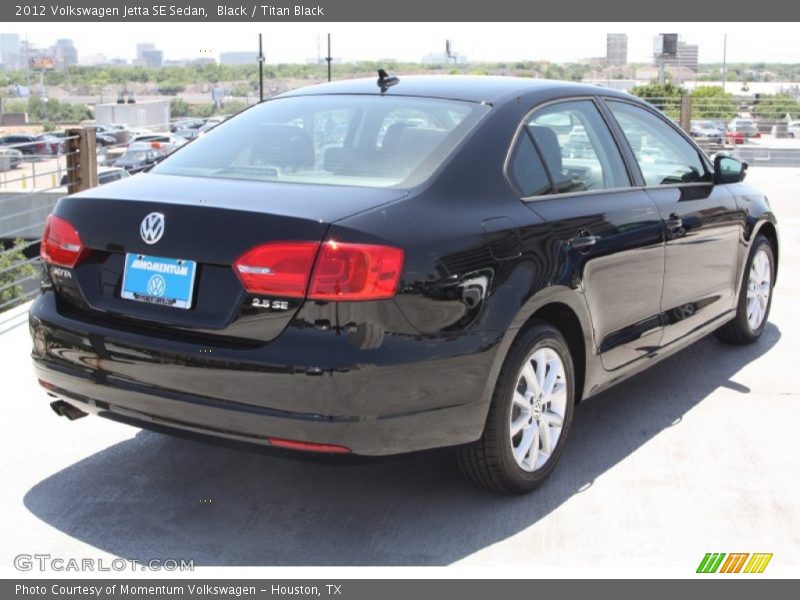Black / Titan Black 2012 Volkswagen Jetta SE Sedan
