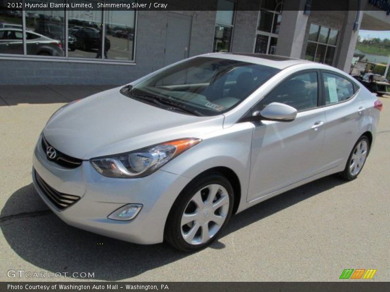 Shimmering Silver / Gray 2012 Hyundai Elantra Limited
