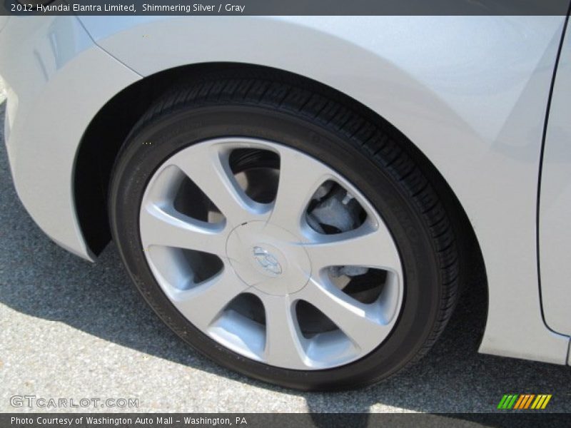 Shimmering Silver / Gray 2012 Hyundai Elantra Limited