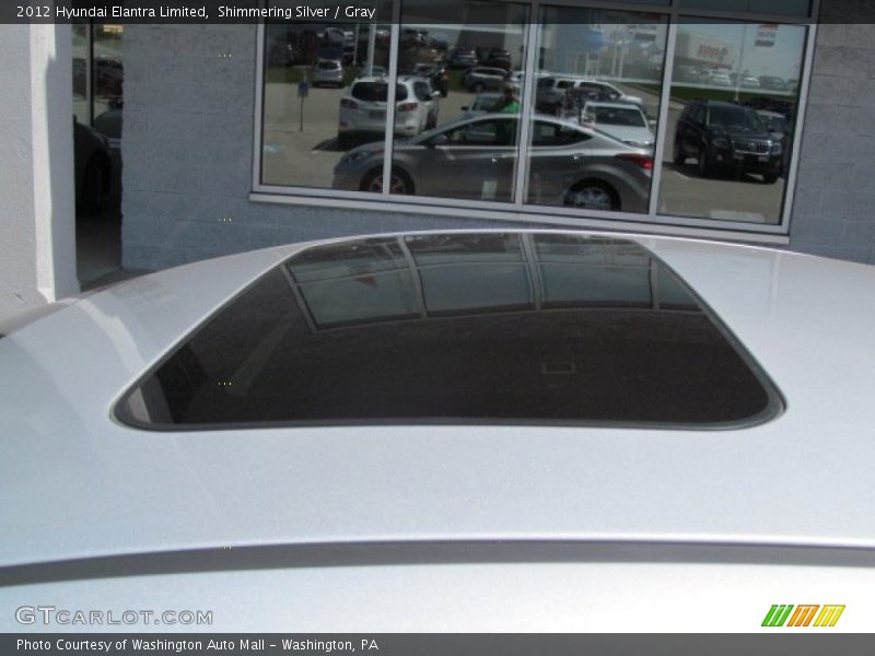 Shimmering Silver / Gray 2012 Hyundai Elantra Limited