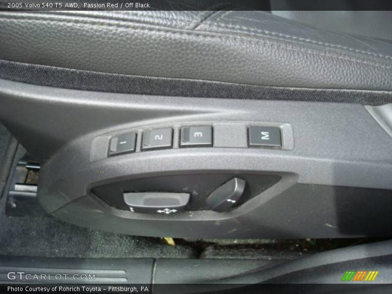 Passion Red / Off Black 2005 Volvo S40 T5 AWD