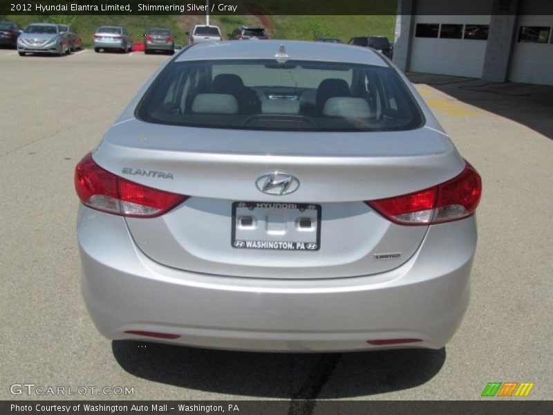 Shimmering Silver / Gray 2012 Hyundai Elantra Limited