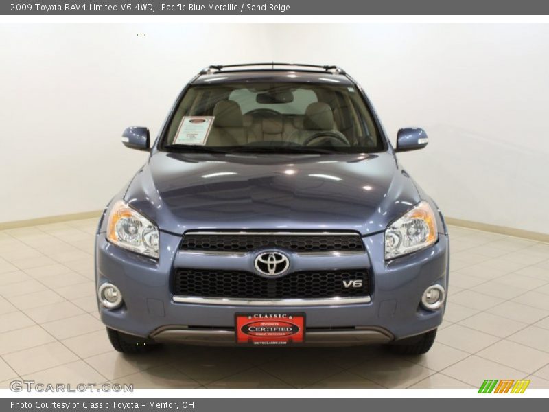 Pacific Blue Metallic / Sand Beige 2009 Toyota RAV4 Limited V6 4WD
