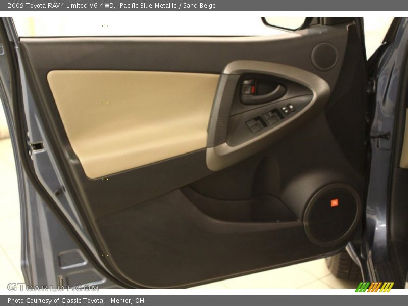 Pacific Blue Metallic / Sand Beige 2009 Toyota RAV4 Limited V6 4WD