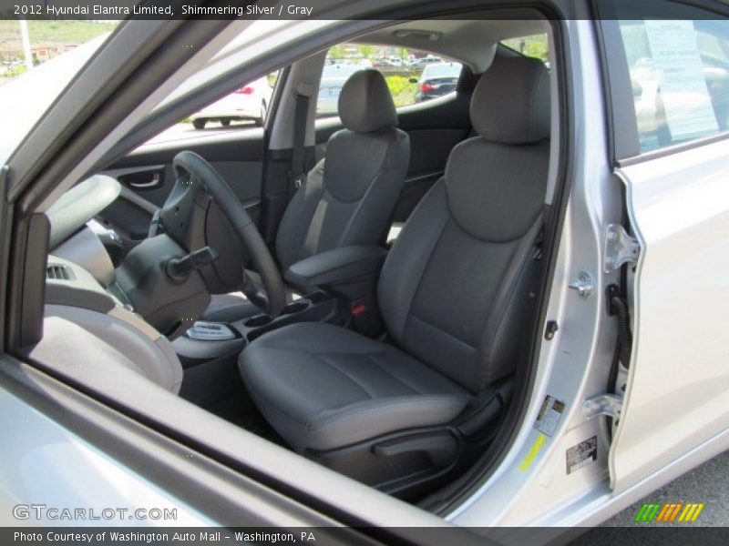 Shimmering Silver / Gray 2012 Hyundai Elantra Limited