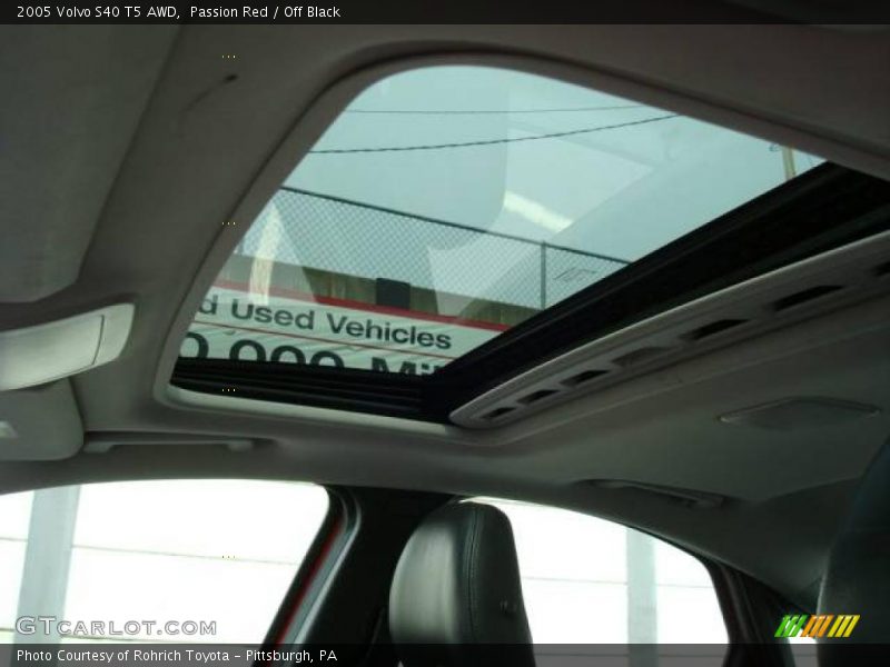 Passion Red / Off Black 2005 Volvo S40 T5 AWD