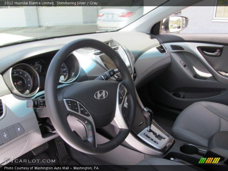 Shimmering Silver / Gray 2012 Hyundai Elantra Limited