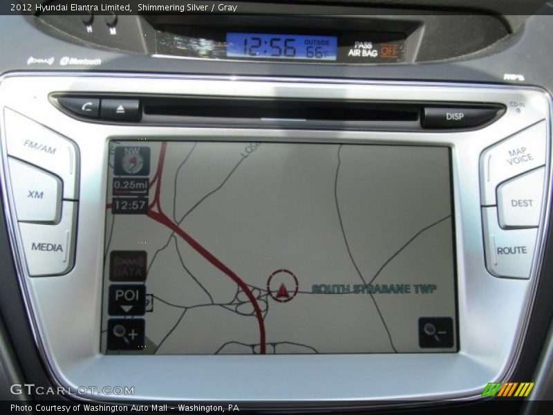 Shimmering Silver / Gray 2012 Hyundai Elantra Limited