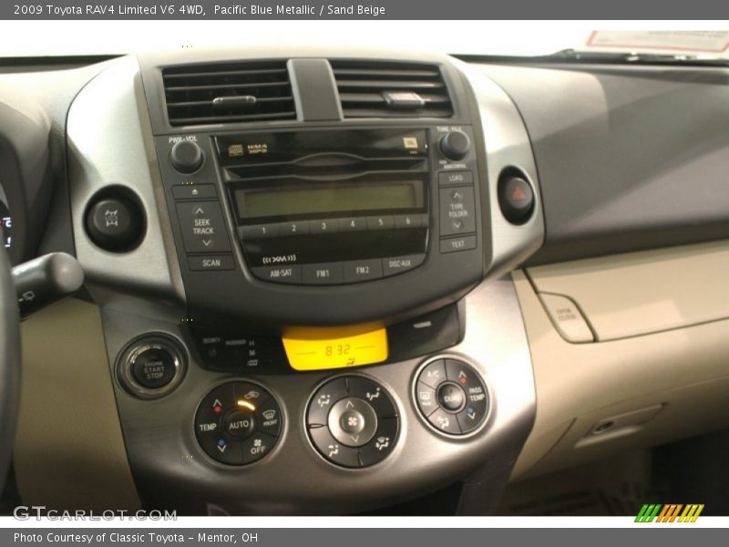 Pacific Blue Metallic / Sand Beige 2009 Toyota RAV4 Limited V6 4WD