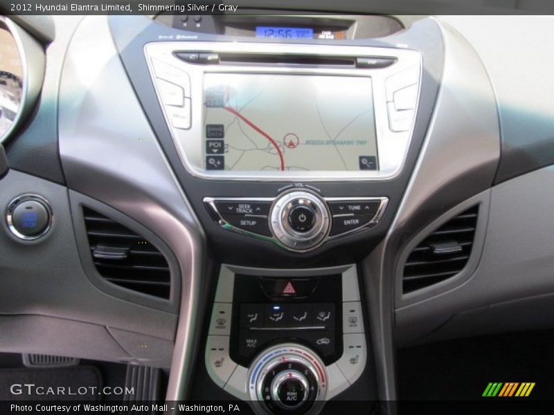 Shimmering Silver / Gray 2012 Hyundai Elantra Limited