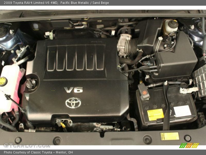 Pacific Blue Metallic / Sand Beige 2009 Toyota RAV4 Limited V6 4WD