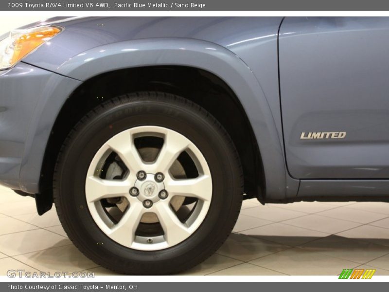Pacific Blue Metallic / Sand Beige 2009 Toyota RAV4 Limited V6 4WD