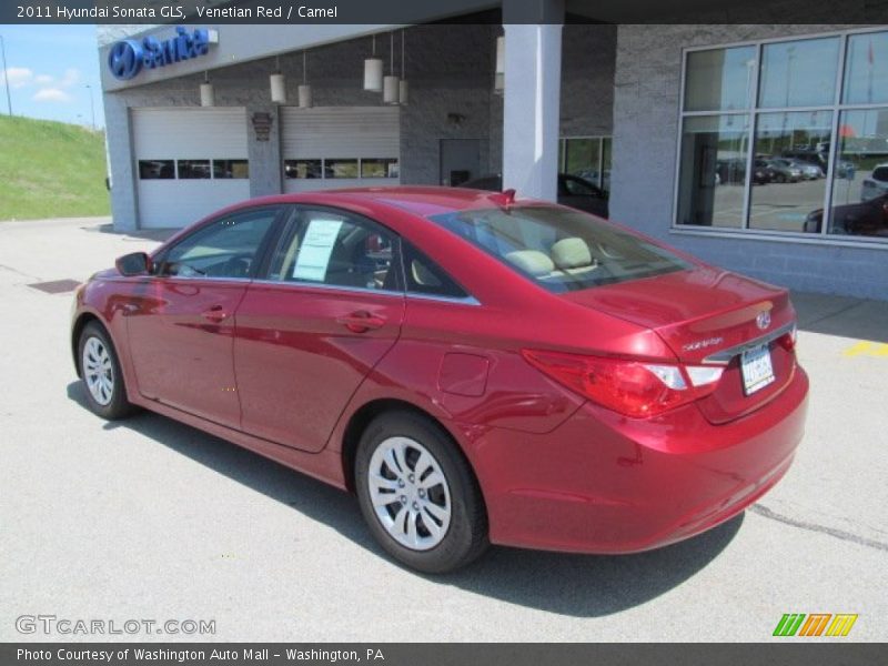 Venetian Red / Camel 2011 Hyundai Sonata GLS