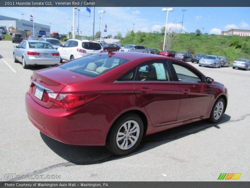Venetian Red / Camel 2011 Hyundai Sonata GLS