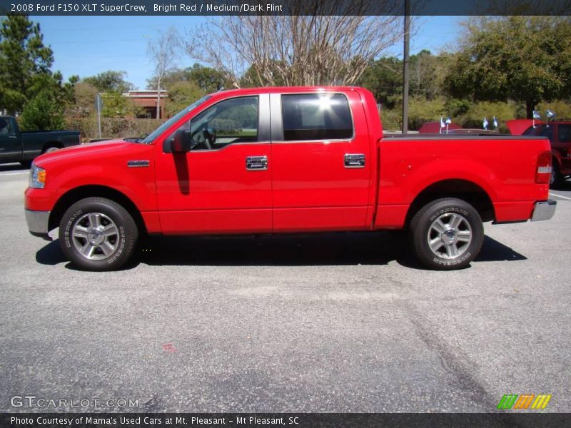 Bright Red / Medium/Dark Flint 2008 Ford F150 XLT SuperCrew