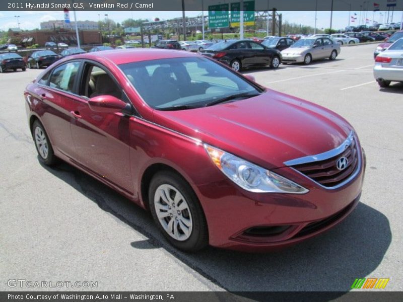 Venetian Red / Camel 2011 Hyundai Sonata GLS