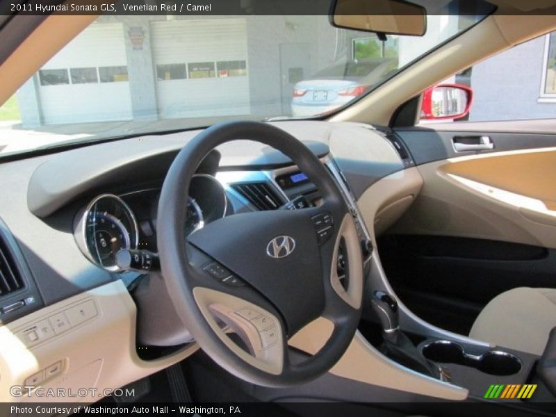 Venetian Red / Camel 2011 Hyundai Sonata GLS