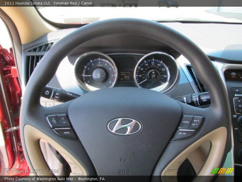 Venetian Red / Camel 2011 Hyundai Sonata GLS