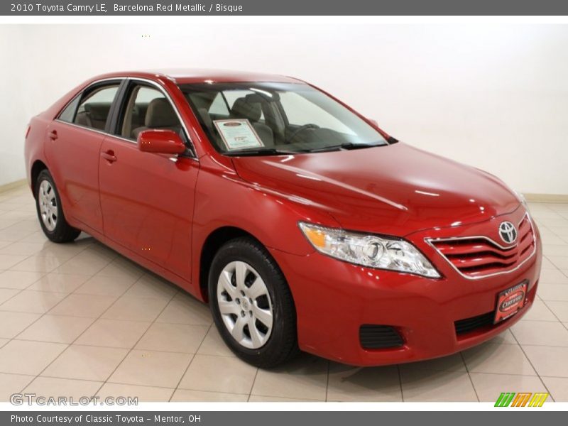Barcelona Red Metallic / Bisque 2010 Toyota Camry LE