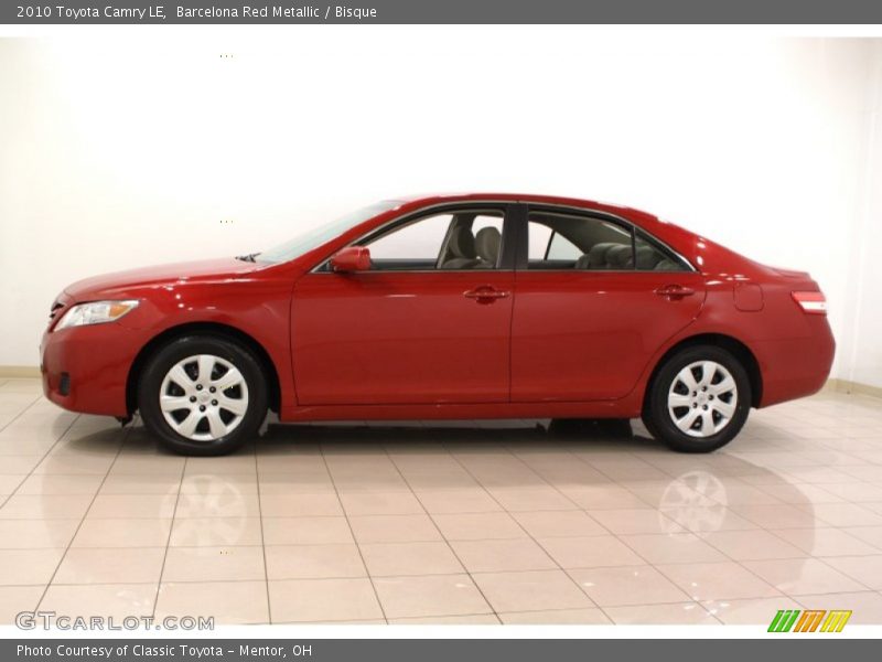 Barcelona Red Metallic / Bisque 2010 Toyota Camry LE