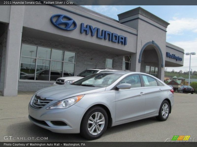 Radiant Silver / Gray 2011 Hyundai Sonata GLS