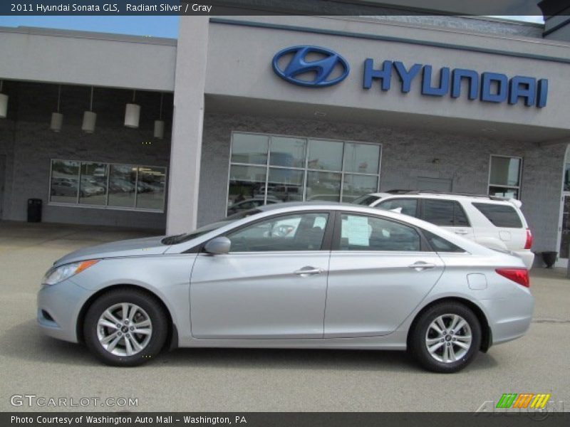 Radiant Silver / Gray 2011 Hyundai Sonata GLS