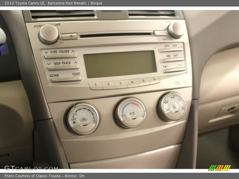 Barcelona Red Metallic / Bisque 2010 Toyota Camry LE