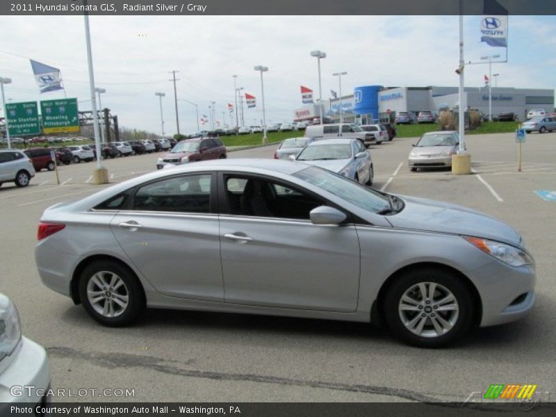 Radiant Silver / Gray 2011 Hyundai Sonata GLS
