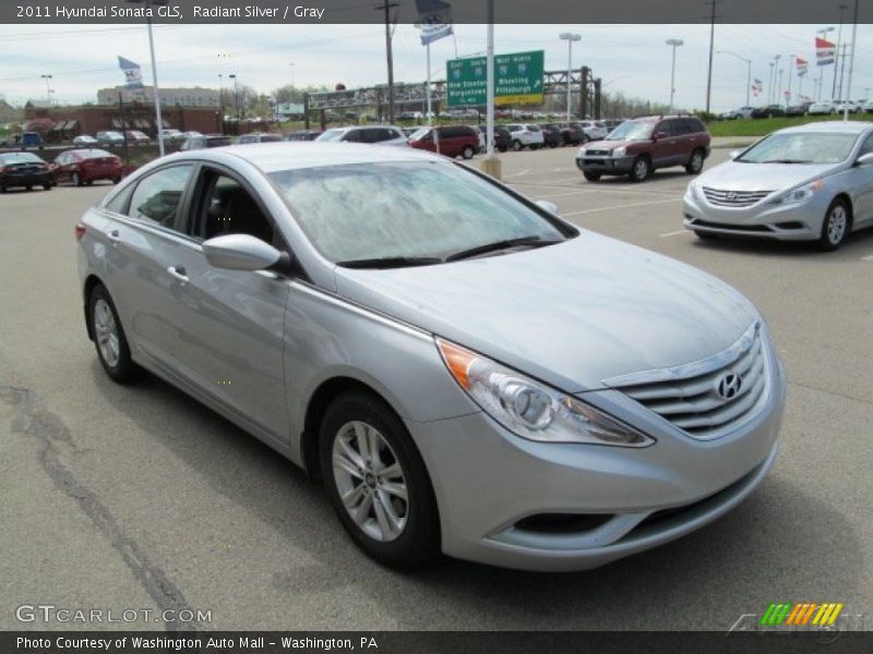 Radiant Silver / Gray 2011 Hyundai Sonata GLS