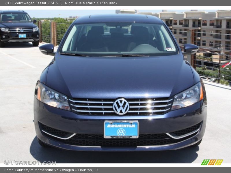 Night Blue Metallic / Titan Black 2012 Volkswagen Passat 2.5L SEL