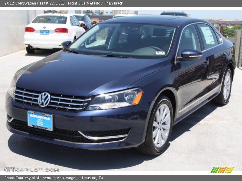 Night Blue Metallic / Titan Black 2012 Volkswagen Passat 2.5L SEL