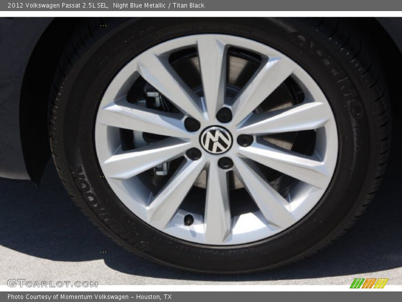 Night Blue Metallic / Titan Black 2012 Volkswagen Passat 2.5L SEL
