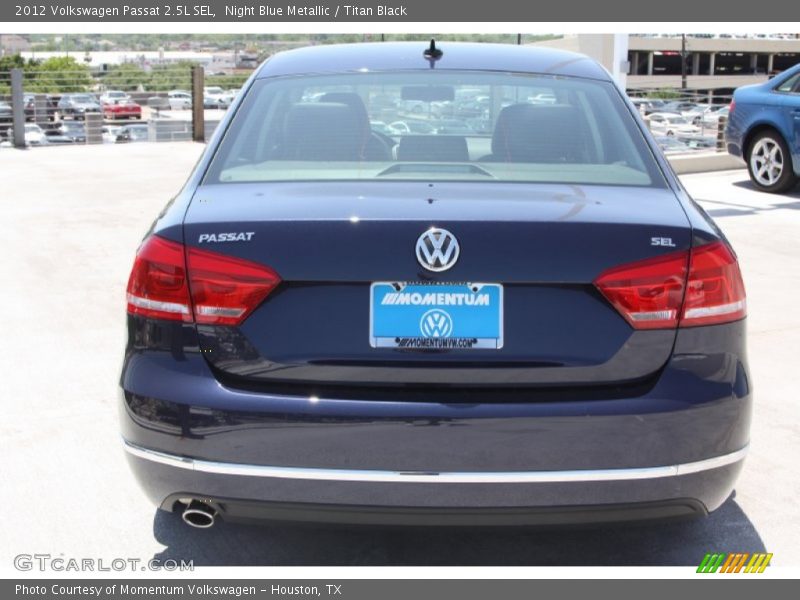 Night Blue Metallic / Titan Black 2012 Volkswagen Passat 2.5L SEL