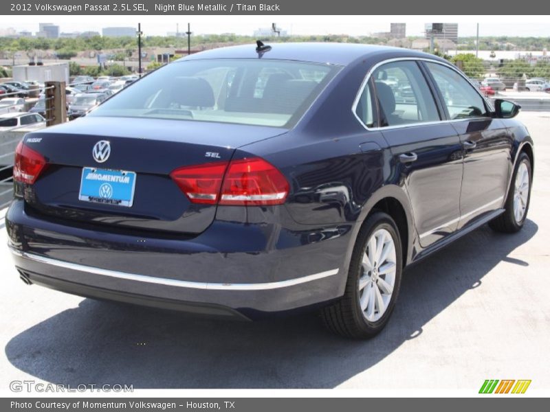 Night Blue Metallic / Titan Black 2012 Volkswagen Passat 2.5L SEL