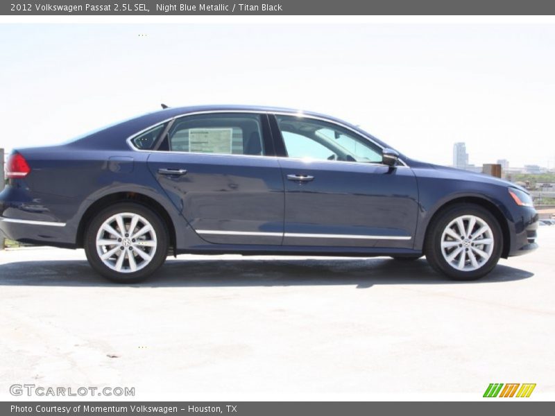 Night Blue Metallic / Titan Black 2012 Volkswagen Passat 2.5L SEL