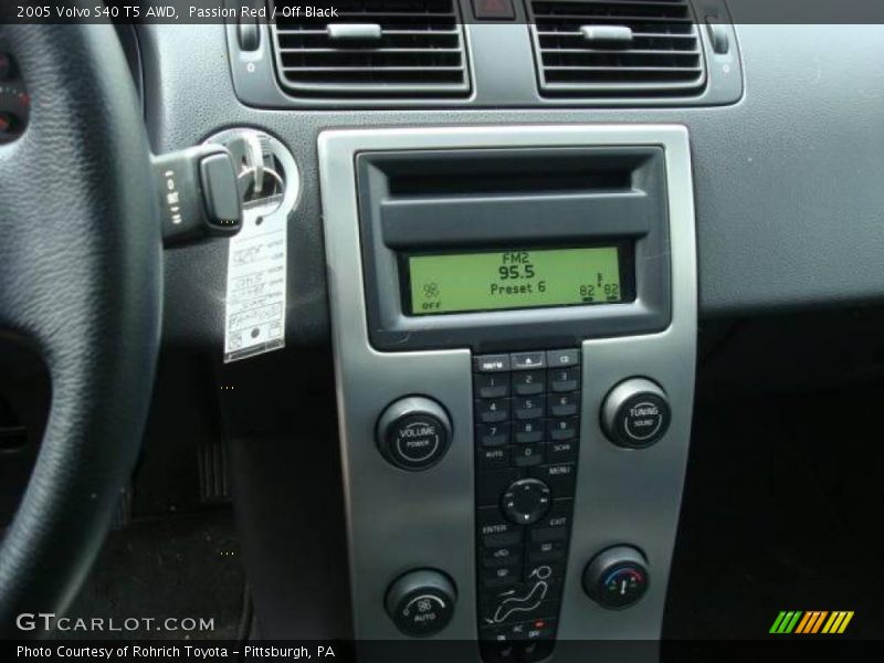 Passion Red / Off Black 2005 Volvo S40 T5 AWD