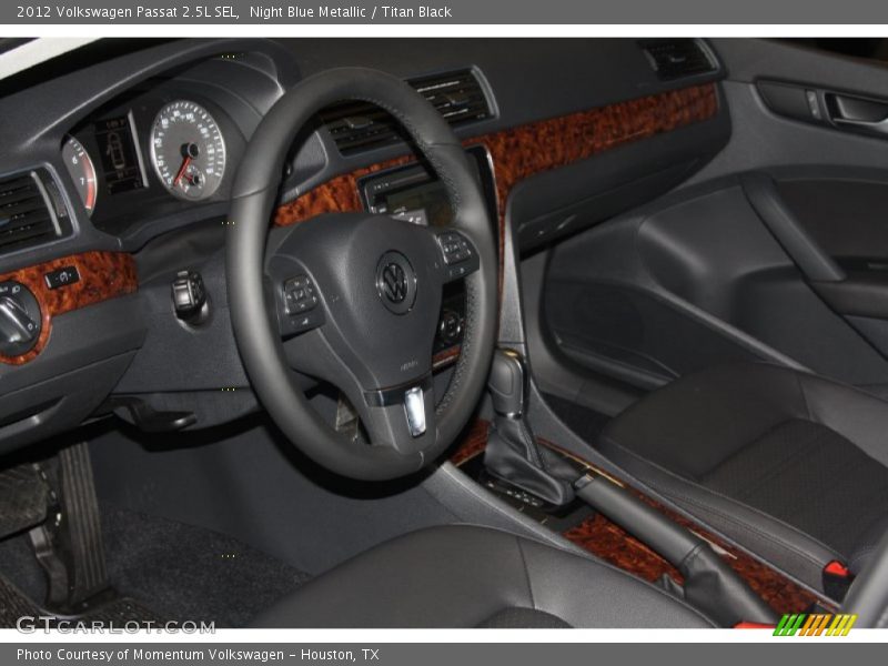 Night Blue Metallic / Titan Black 2012 Volkswagen Passat 2.5L SEL