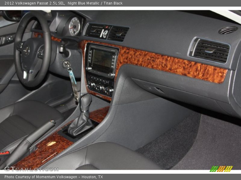 Night Blue Metallic / Titan Black 2012 Volkswagen Passat 2.5L SEL