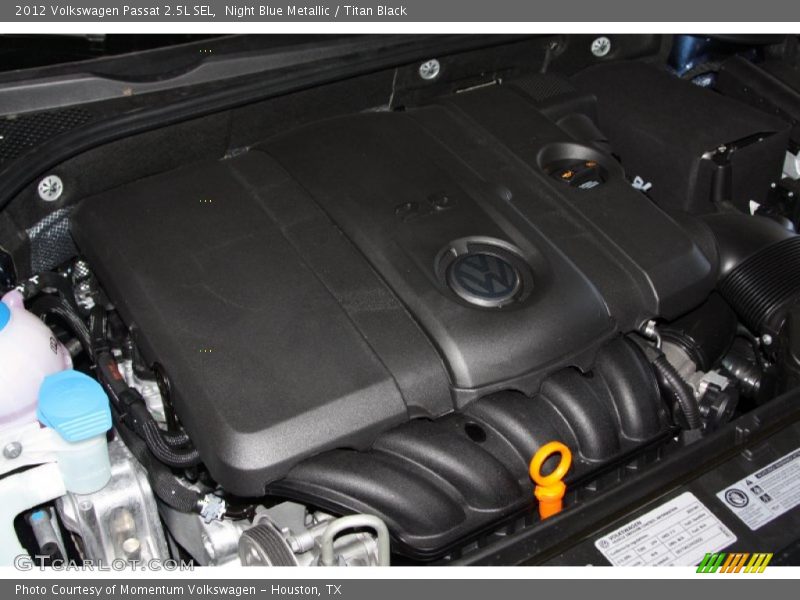 Night Blue Metallic / Titan Black 2012 Volkswagen Passat 2.5L SEL