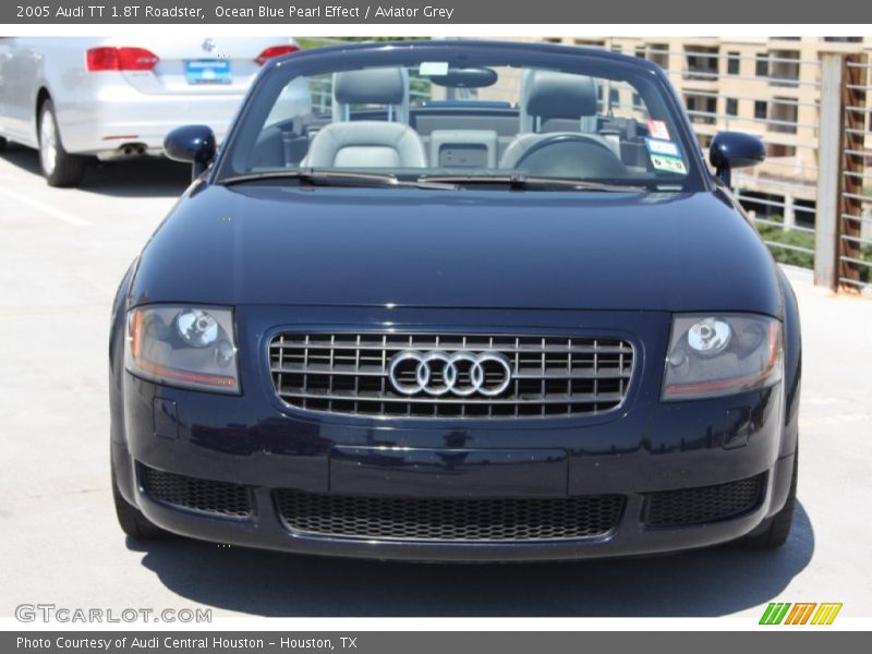 Ocean Blue Pearl Effect / Aviator Grey 2005 Audi TT 1.8T Roadster