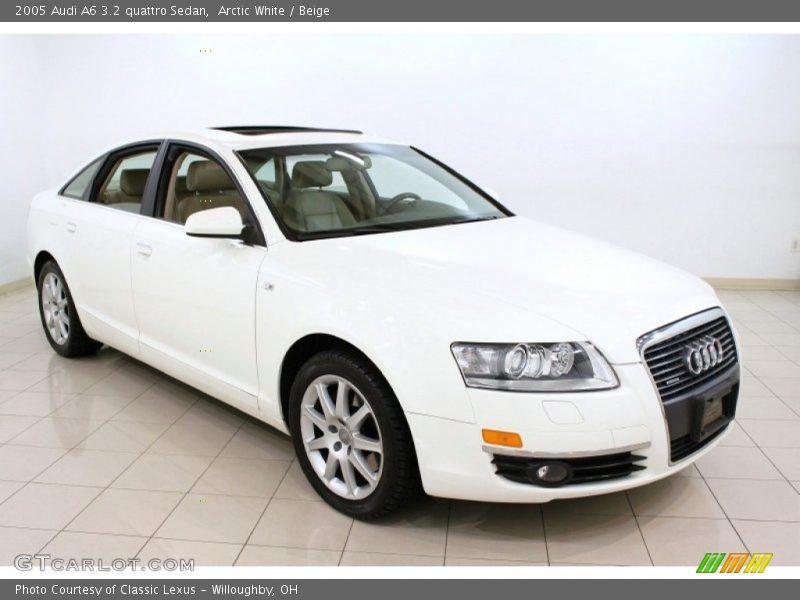 Arctic White / Beige 2005 Audi A6 3.2 quattro Sedan