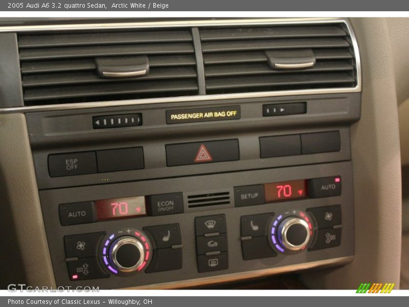 Arctic White / Beige 2005 Audi A6 3.2 quattro Sedan