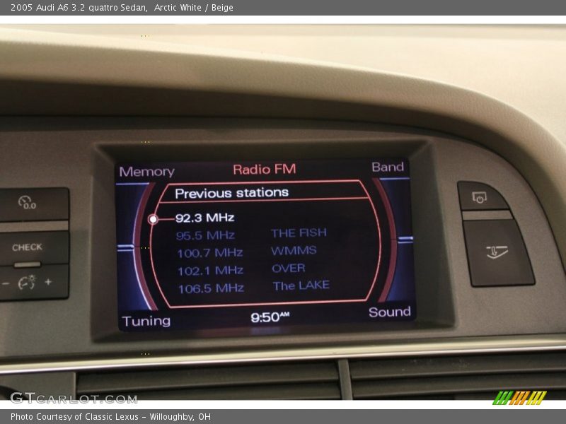 Arctic White / Beige 2005 Audi A6 3.2 quattro Sedan